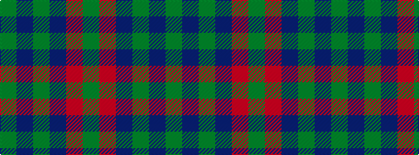 idealised woven sample of pattern GBGBRG