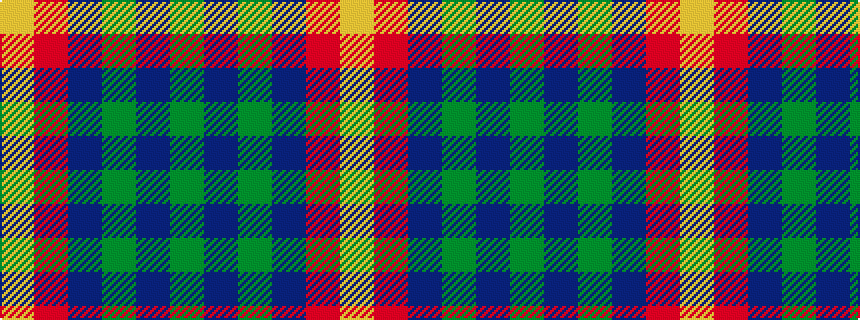 idealised woven sample of pattern GBGBRY