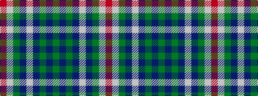 idealised woven sample of pattern GBGBWBGWR