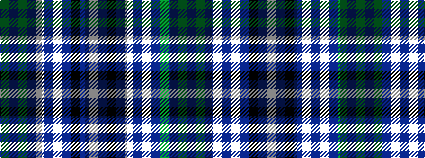 idealised woven sample of pattern GBGBWBWBKBW
