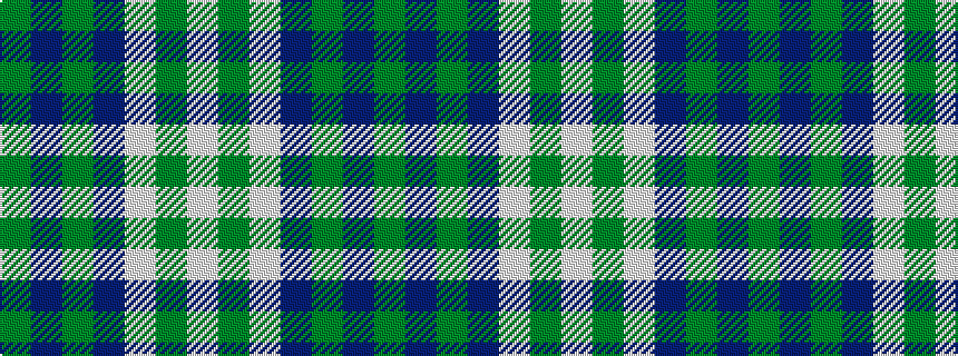idealised woven sample of pattern GBGBWGW