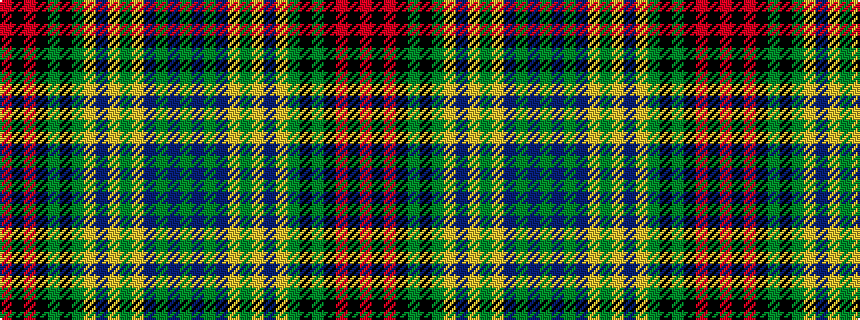 idealised woven sample of pattern GBGBYGYBYGKGKRKR
