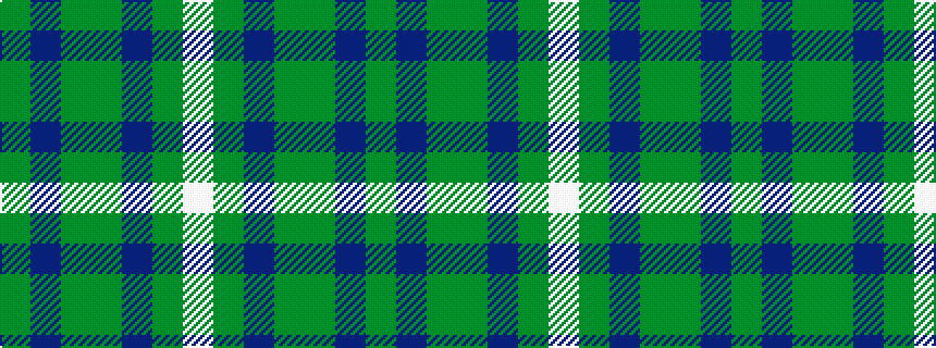 idealised woven sample of pattern GBGGBGW