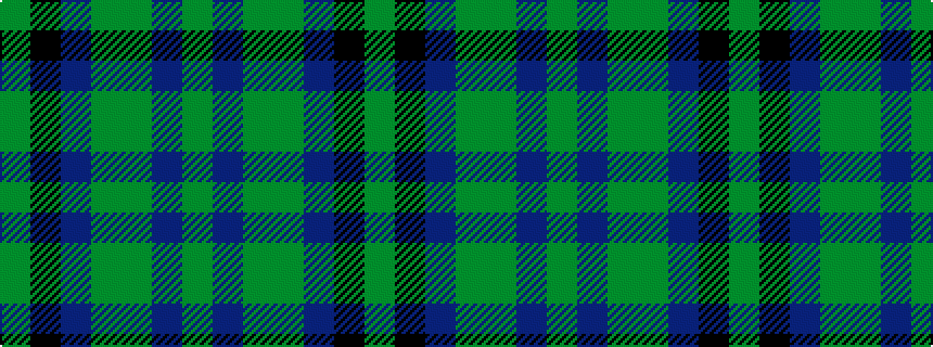 idealised woven sample of pattern GBGGBKG