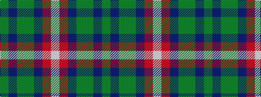 idealised woven sample of pattern GBGGBRW
