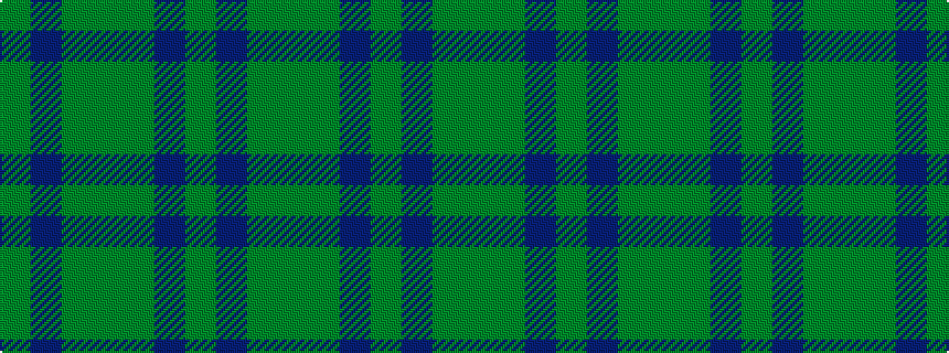 idealised woven sample of pattern GBGGGBG