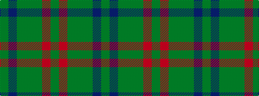idealised woven sample of pattern GBGGGRG