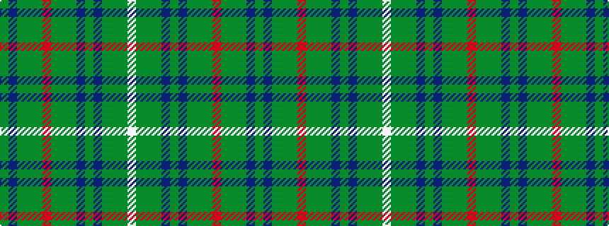 idealised woven sample of pattern GBGGGRGGGBGBGGGW