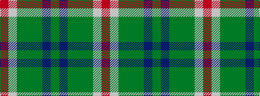idealised woven sample of pattern GBGGGWR