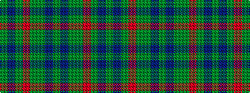 idealised woven sample of pattern GBGGRGBG