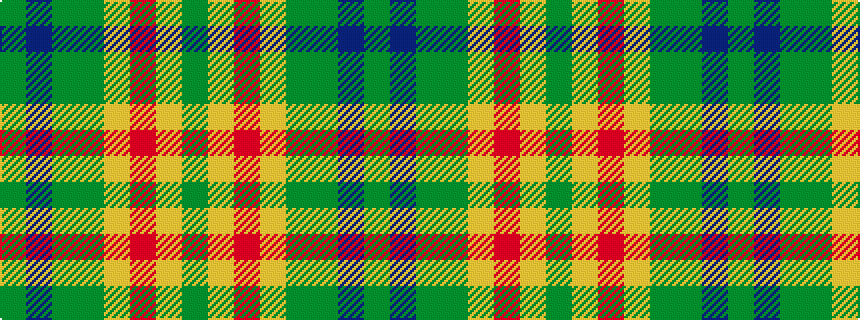 idealised woven sample of pattern GBGGYRYG