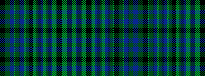 idealised woven sample of pattern GBGKGBGBGK