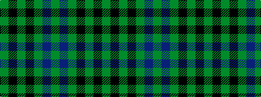 idealised woven sample of pattern GBGKGKG