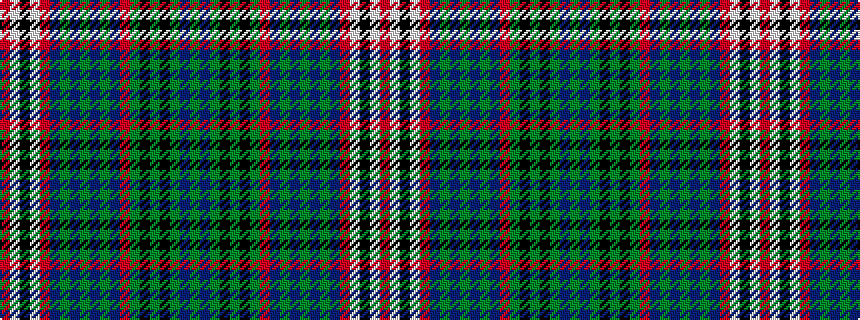 idealised woven sample of pattern GBGKGKGRBGBGBGBRWKWR