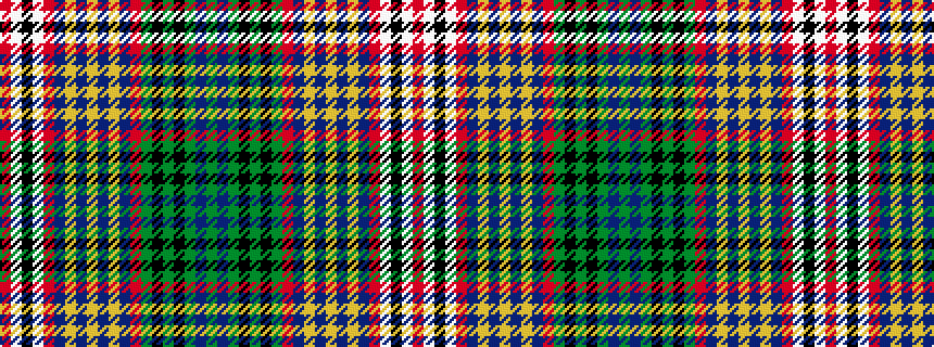 idealised woven sample of pattern GBGKGKGRBYBYBYBRWKWR