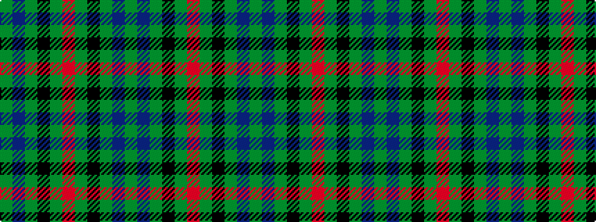 idealised woven sample of pattern GBGKGRGKGBG