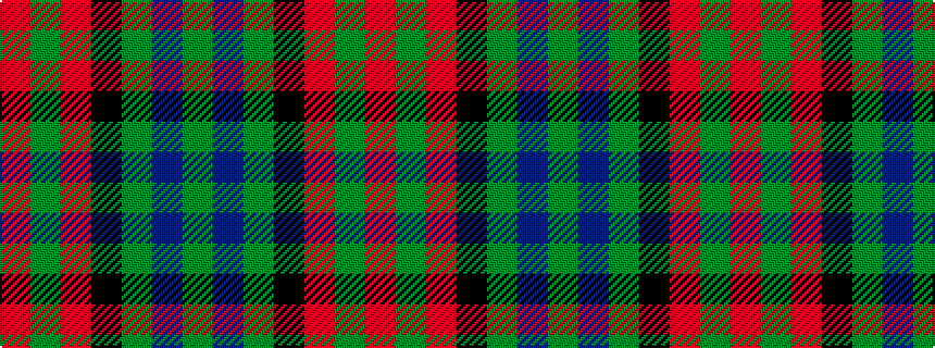idealised woven sample of pattern GBGKRGR