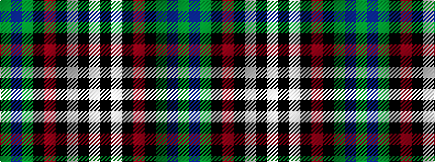 idealised woven sample of pattern GBGKRKWKW