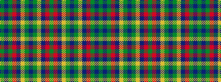 idealised woven sample of pattern GBGRBYGBGYBRG