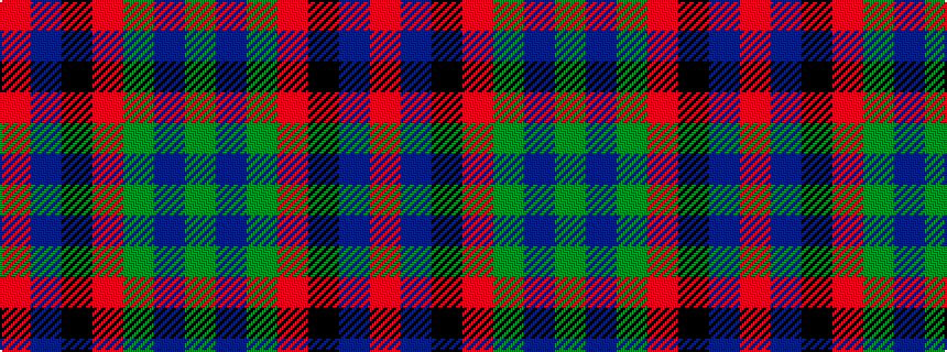 idealised woven sample of pattern GBGRKBR