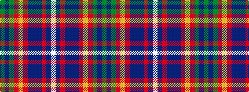 idealised woven sample of pattern GBGRYRBBBRBW
