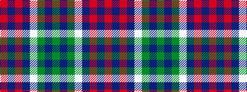 idealised woven sample of pattern GBGWBRBR