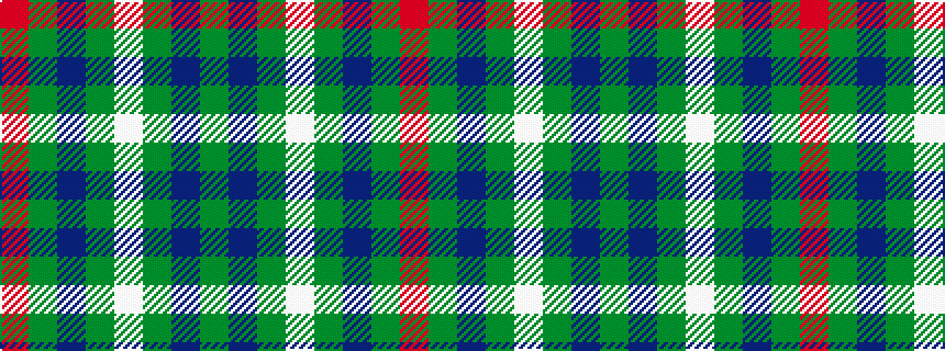 idealised woven sample of pattern GBGWGBGR