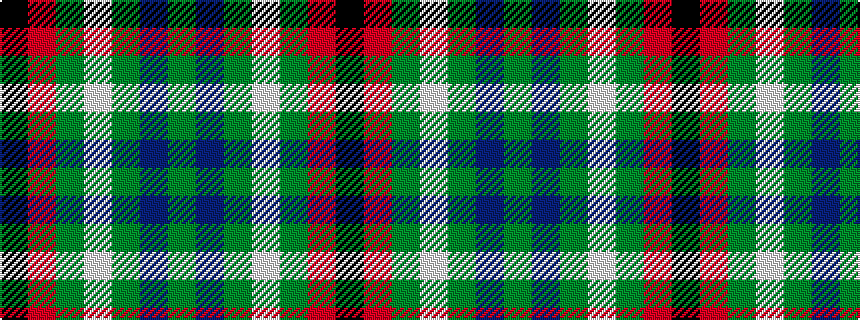 idealised woven sample of pattern GBGWGRK