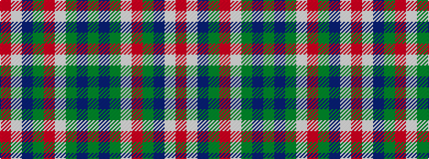 idealised woven sample of pattern GBGWRGBWR