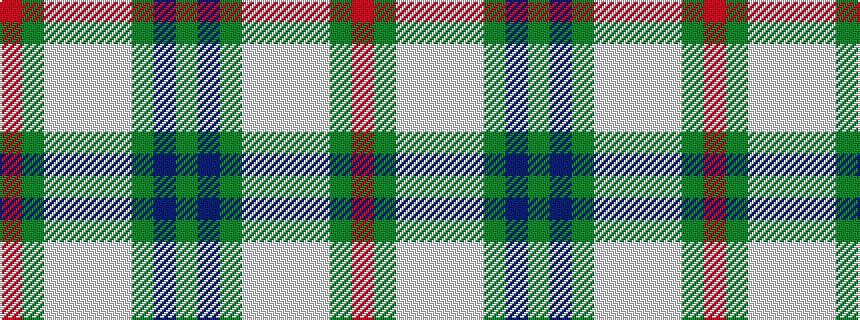 idealised woven sample of pattern GBGWWWWGR