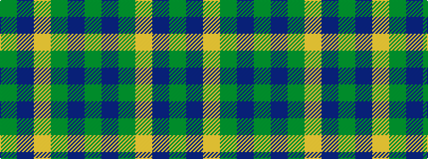 idealised woven sample of pattern GBGYBG
