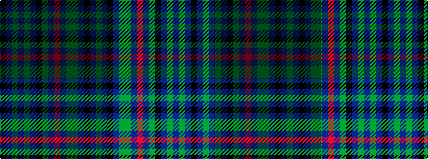 idealised woven sample of pattern GBKBGGBRBGKBGBGBK