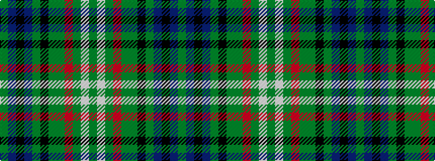 idealised woven sample of pattern GBKBGKGGRGWG