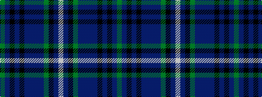 idealised woven sample of pattern GBKBKBBBBGKBW