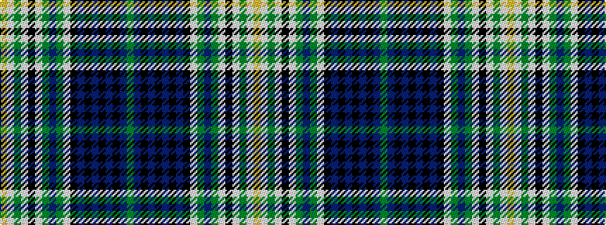 idealised woven sample of pattern GBKBKBKBKWGBGWKWGWY