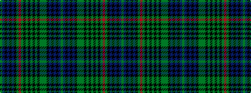 idealised woven sample of pattern GBKBKBKGGGKGKGKGKGRGKBKBKBG
