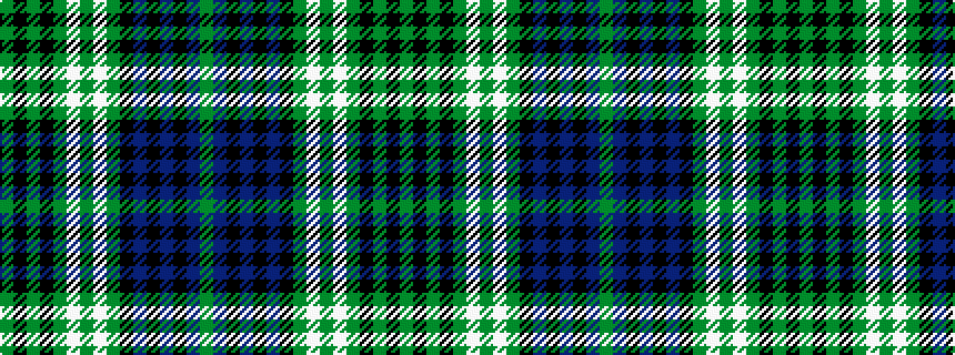 idealised woven sample of pattern GBKBKBKGWGWGKGKG