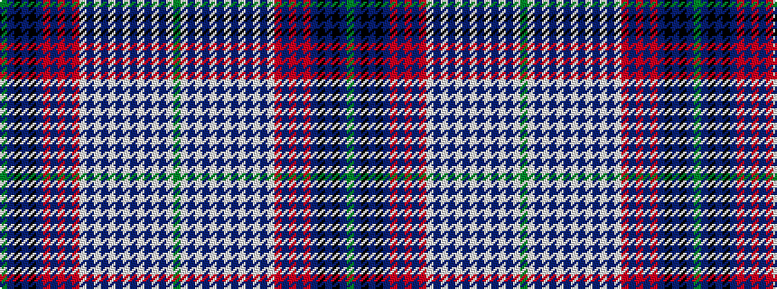 idealised woven sample of pattern GBKBKBRBRBRWBWBWBWBWBWBWG