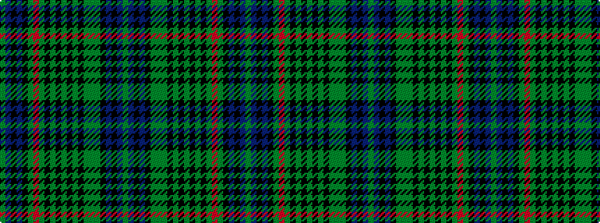 idealised woven sample of pattern GBKBKGGGKGKGKGKGRGKBKBG