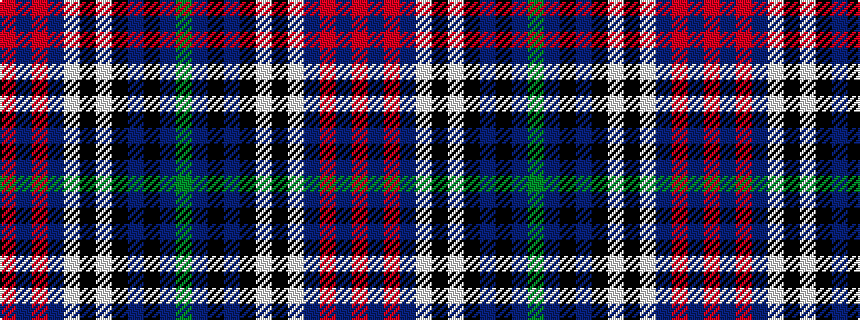 idealised woven sample of pattern GBKBKWKWBRBR