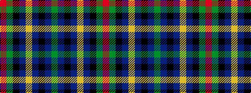 idealised woven sample of pattern GBKBYBKGR