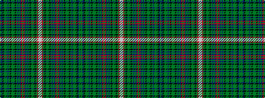 idealised woven sample of pattern GBKGGGBGKGGGKGBGBRGRBGBGKGGGKGRWWWRGKGGGKGBGBRGRBGBGKGGGKGBGGGKBGG