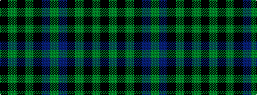 idealised woven sample of pattern GBKGKGK