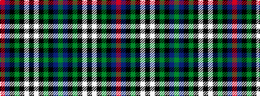 idealised woven sample of pattern GBKGKWKWKGKBR