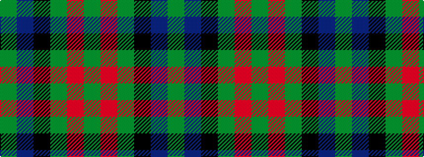 idealised woven sample of pattern GBKGRG