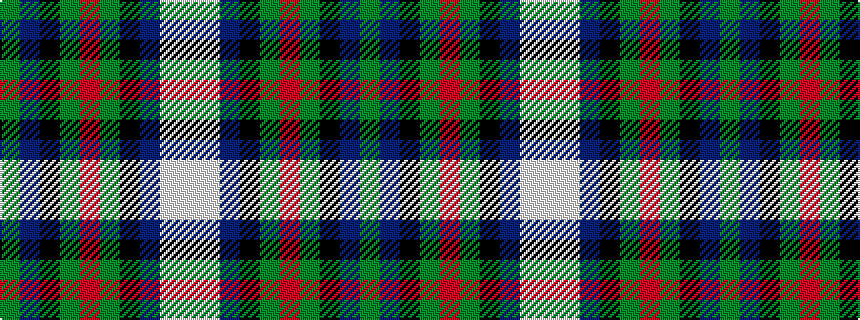 idealised woven sample of pattern GBKGRGKBWW