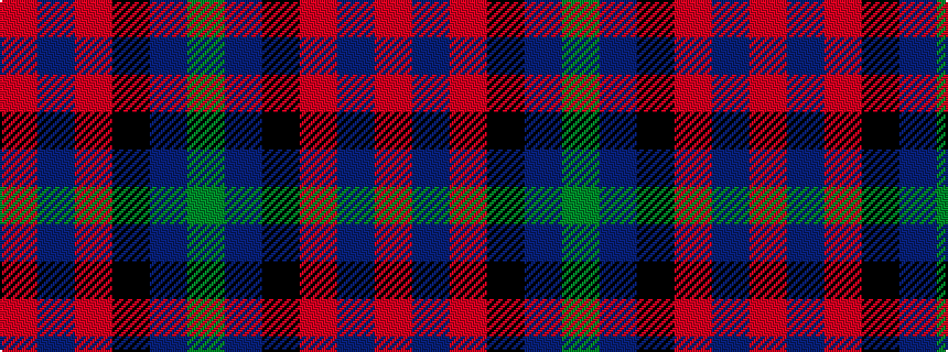 idealised woven sample of pattern GBKRBR