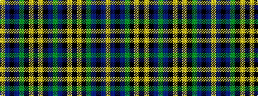 idealised woven sample of pattern GBKYKYKGBKBY
