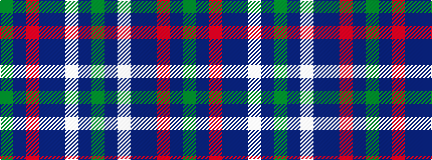 idealised woven sample of pattern GBRBBWBG