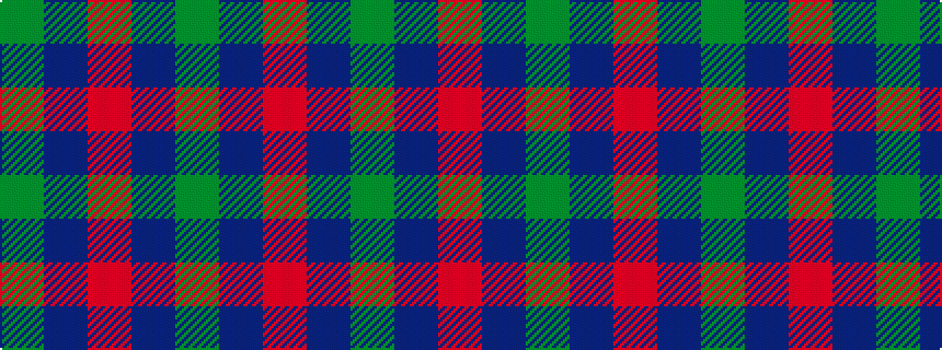 idealised woven sample of pattern GBRBG